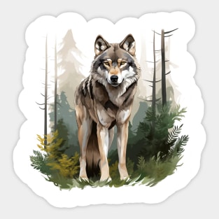 Grey Wolf Sticker